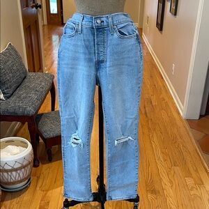 Levi’s Light Blue Straight Leg Button Fly Jeans